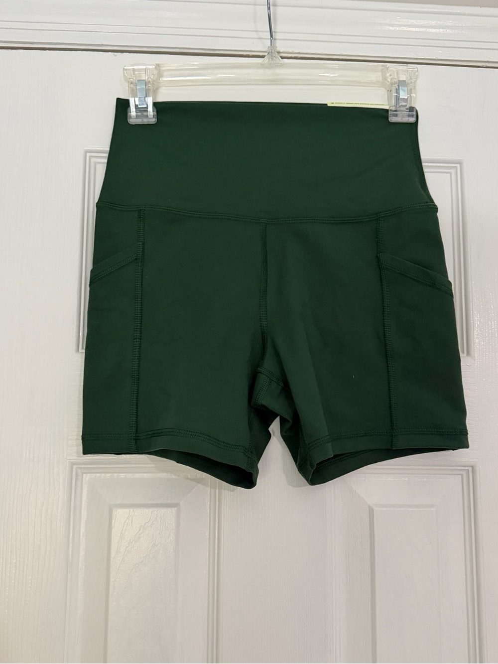 aerie offline Forest Green High-Rise Bike Shorts with Side Pockets